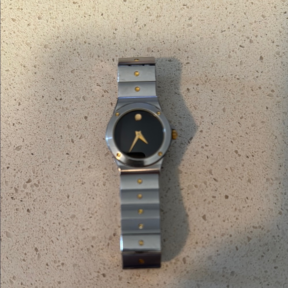 Movado Stylish Silver Watch
